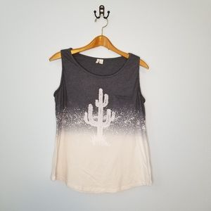 EST. 1946 XL dip dye cactus tank top